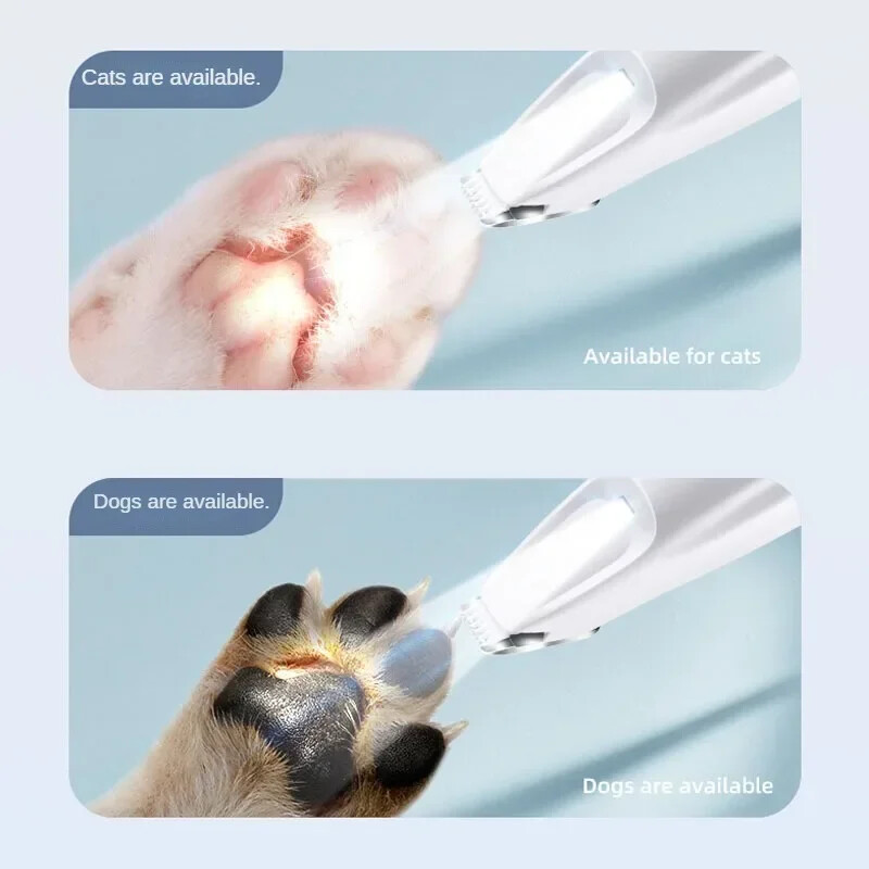 Elektriskie suņu kaķu matu griezēji Ausis Acis Ķepu matu griezējs Trimmeris USB uzlāde Mājdzīvnieku kopšanas piederumi ar šķērēm