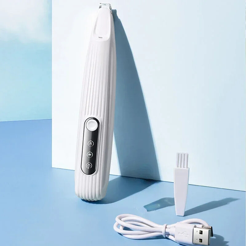 Elektriskie suņu kaķu matu griezēji Ausis Acis Ķepu matu griezējs Trimmeris USB uzlāde Mājdzīvnieku kopšanas piederumi ar šķērēm