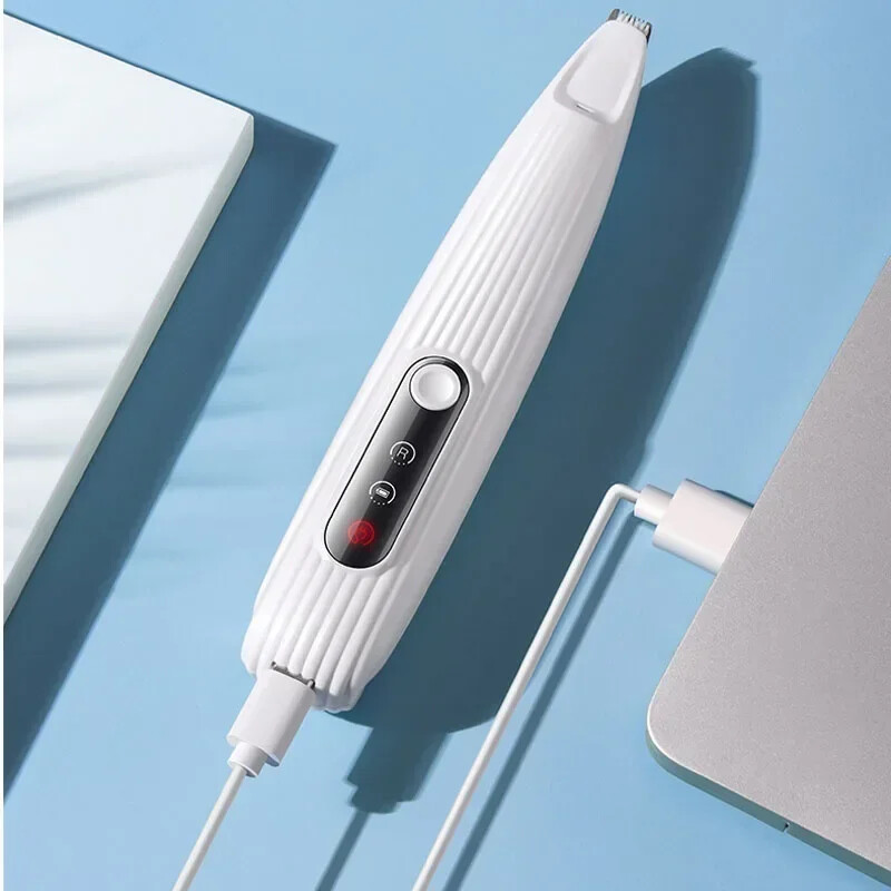 Elektriskie suņu kaķu matu griezēji Ausis Acis Ķepu matu griezējs Trimmeris USB uzlāde Mājdzīvnieku kopšanas piederumi ar šķērēm