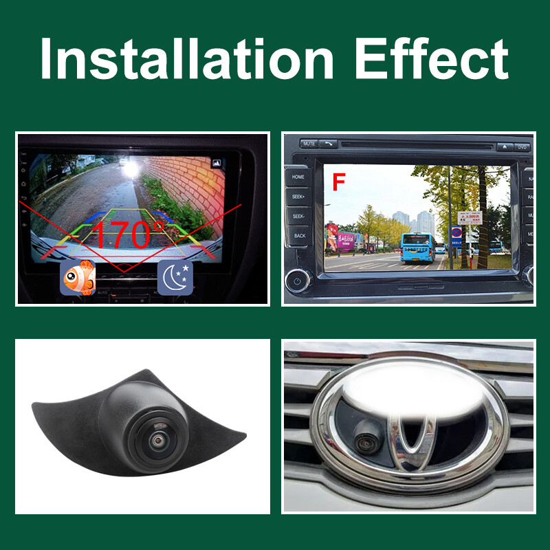 CCD AHD 1080P transportlīdzekļa priekšējais logotips Uzstādiet priekšējā skata kameru priekš Toyota Avensis Aygo Yaris Verso Camry RAV4 Corolla Hilux Hiace