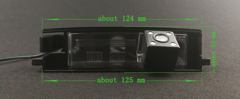 Automašīnas CCD nakts redzamības 4LED rezerves atpakaļskata kameras parkošanās palīgsistēma Toyota RAV4 2009 2010 2011 2012 Chery Tiggo Rely X5 A3