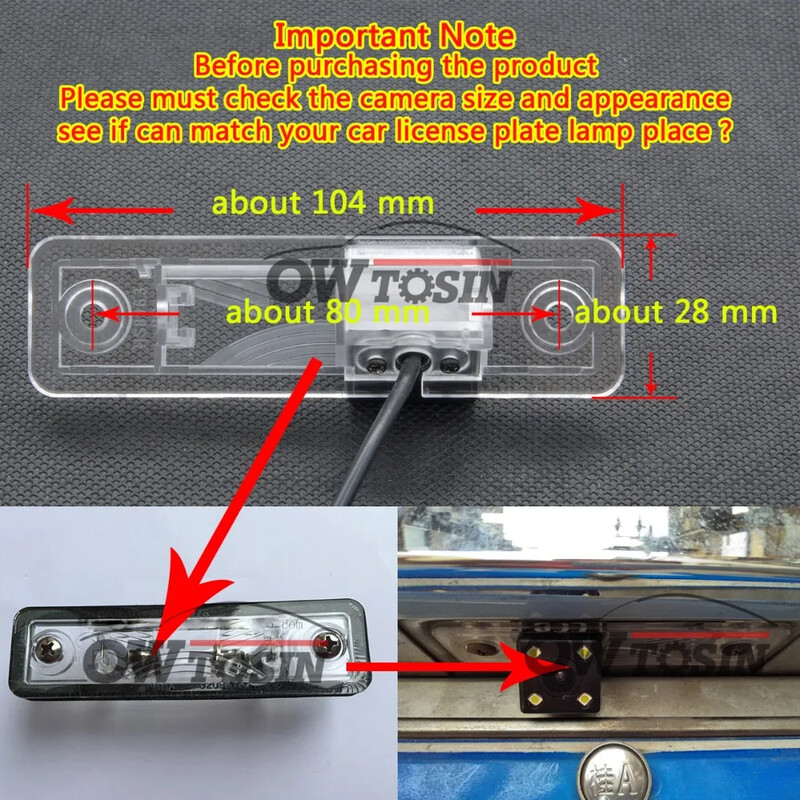 170 laipsnių Fisheye Starlight automobilio galinio vaizdo kamera, skirta Opel Zafira A 1999-2005 Signum 2003-2008 automobilio atbulinės eigos statymo monitorius