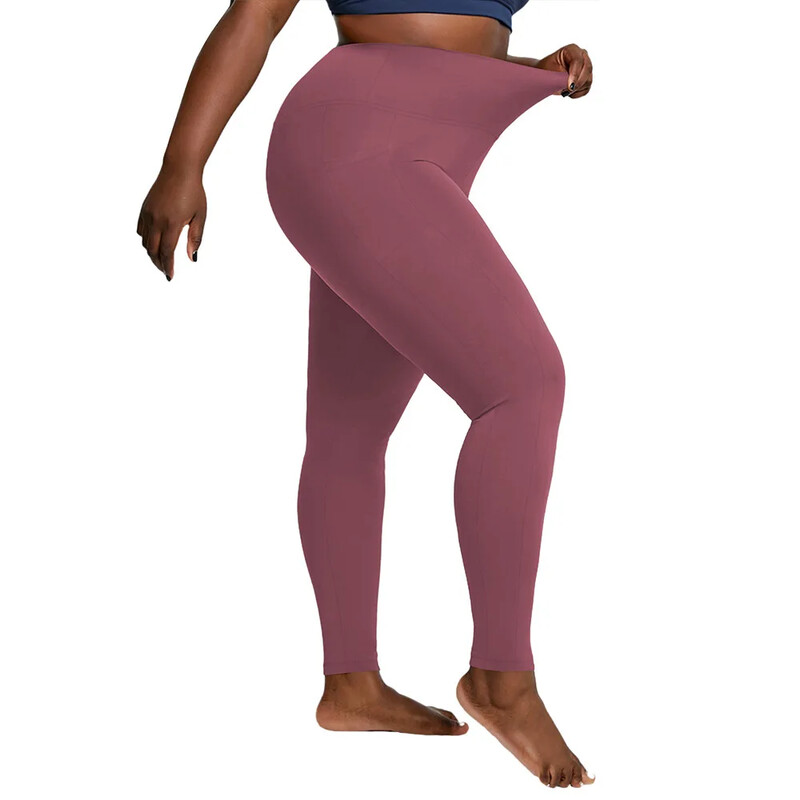 Didelio dydžio sportinės kelnės aukštu juosmeniu su dviem šoninėmis kišenėmis, patogios jogai ir mankštai