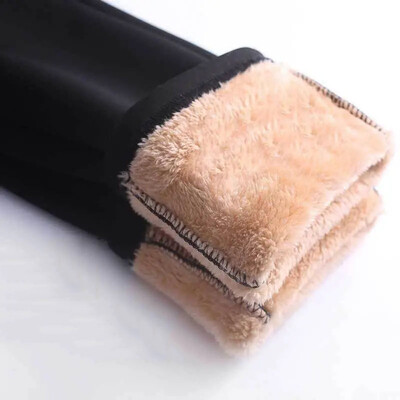 Divat vastag polár vékony nadrág nagy méretű 6xl kasmír téli női leggings irodai plusz bársony magas derekú ceruza pantalones