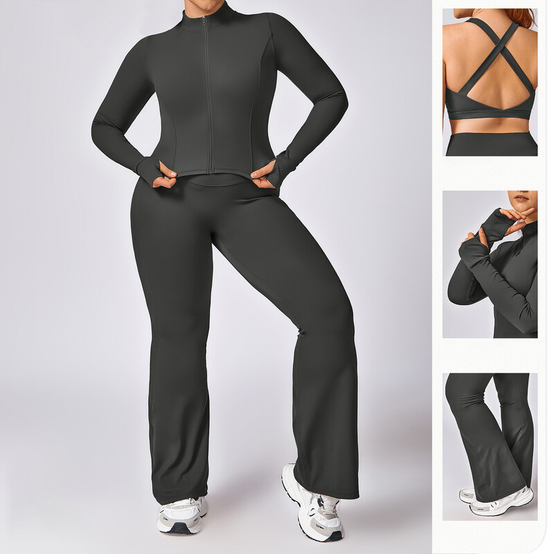 Sportinė apranga Woman Gym Plus Size Yoga platėjantis aukštu juosmeniu, kvėpuojantis plačiomis kelnėmis treniruoklių salė Sportinės plonos platėjančios aptemptos kelnės šokių kelnės