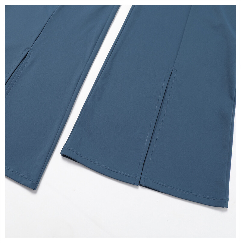 Sieviešu jogas bikses ar augstu vidukli Sporta fitnesa dejas ikdienišķas bikses ar zvana dibenu, platas bikses sievietēm sporta zālē, seksīgi elpojošas