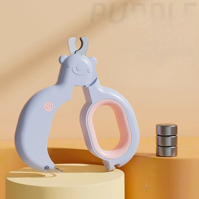 Mājdzīvnieku nagu griezējs ar LED Light Dogs Cat Grooming Scissor Nail Toe Paw Scissor