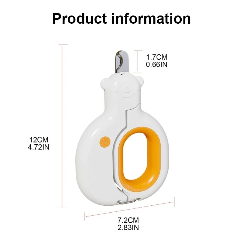 Нокторезачка за домашни любимци с LED светлина Кучета Ножица за подстригване на котки Ножица за пръсти на лапи за нокти