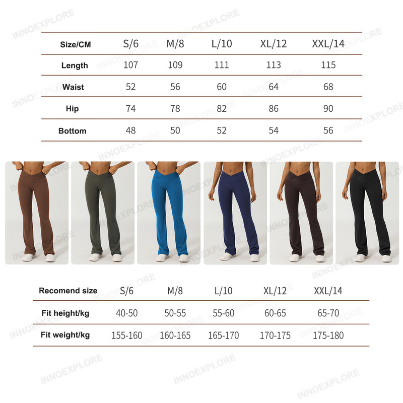 Moterų Yoga Flare Kelnės Didelio dydžio Bell Bottom Kelnės Sportinės Besiūlės V Cross High Waist Treniruotės Sportiniai Apranga Sporto Kelnės Sporto Kelnės