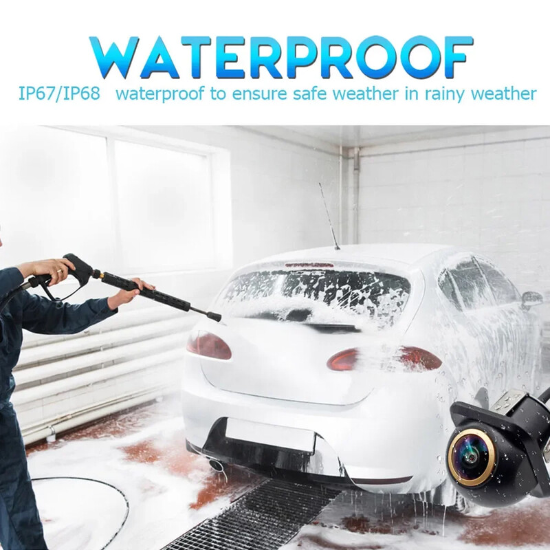 SMARTOUR 4K 180 kraadi kalasilmobjektiiviga auto tahavaatekaamera Full HD öönägemine tagurpidi AHD 1080P kalasilm sõiduki parkimiskaamera