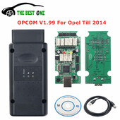A legújabb Opcom 1.99 V2014 120309a CAN BUS OBD2 szkenner OP-COM V1.99 PIC18F45K80 autódiagnosztikai eszköz Ingyenes szállítás