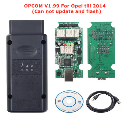 A legújabb Opcom 1.99 V2014 120309a CAN BUS OBD2 szkenner OP-COM V1.99 PIC18F45K80 autódiagnosztikai eszköz Ingyenes szállítás