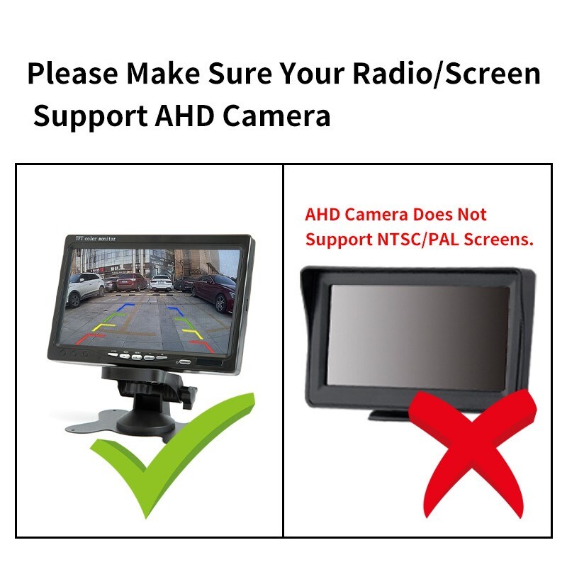 170 laipsnių plataus kampo transporto priemonė AHD HD atbulinės eigos vaizdo zondas Fisheye itin aiškus Night Vision King 1080P kamera