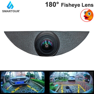 Smartour HD CCD 180° Fisheye priekšējais skats ar logotipu, iebūvēta automašīnas kamera Nissan X-trail Qashqai Tiida Teana Sylphy Sentra Pathfinder
