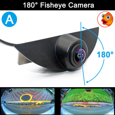 Smartour HD CCD 180° Fisheye priekšējais skats ar logotipu, iebūvēta automašīnas kamera Nissan X-trail Qashqai Tiida Teana Sylphy Sentra Pathfinder