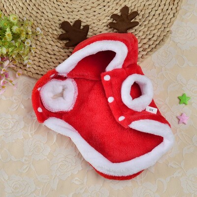 Fleece Snowman Άγιος Βασίλης Pet Puppy Hoodies Χριστουγεννιάτικη στολή σκύλου Σαλοπέτα για σκύλους Ρούχα για σκύλους Ρούχα για κατοικίδια