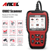 Scaner Ancel AS500 OBD2 Verificați motorul Cititor de coduri auto OBD 2 multilingv Instrument de diagnosticare auto Actualizare gratuită PK KW850