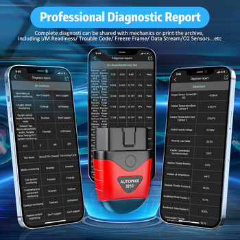 AUTOPHIX 3210 Car Bluetooth OBD2 Scanner OBD2 Diagnostic Tools Auto Test Performance Readers Code Professional Check Battery