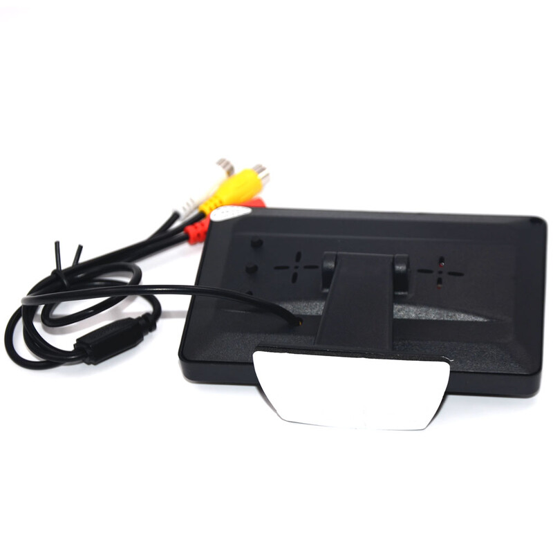 Automašīnas atpakaļskata kamera ar vai monitoru 4,3 collu ekrāns TFT LCD displejs HD digitālais krāsu PAL NTSC stāvēšanai atpakaļgaitā