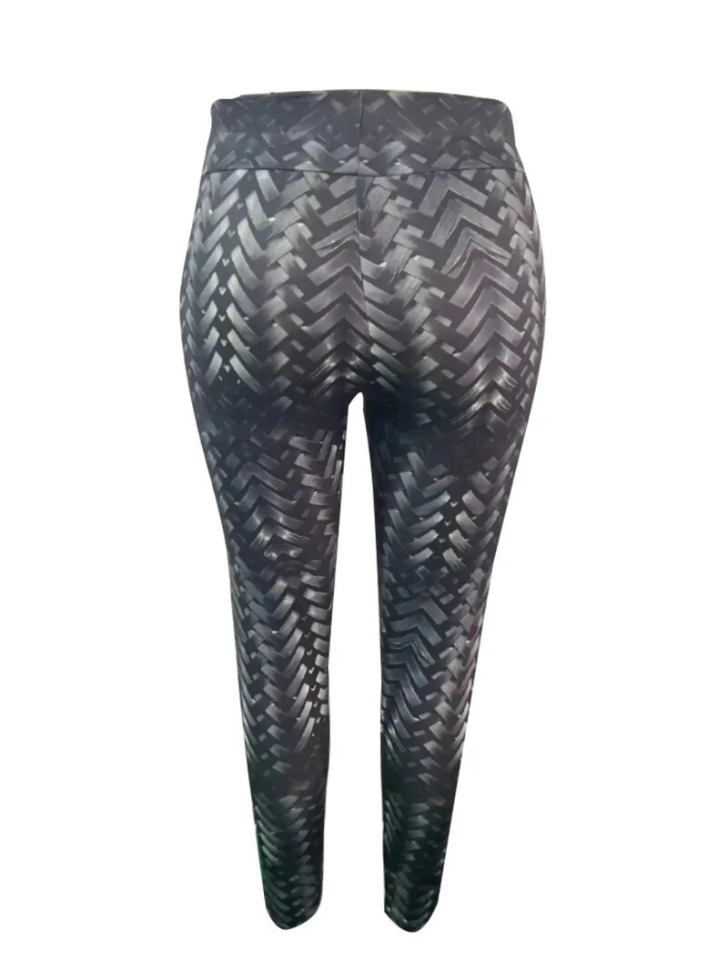 Moteriški didelio dydžio 1XL-5XL atsitiktinai marginti aukštu juosmeniu ploni antblauzdžiai visiems sezonams Universalios kelnės važinėti į darbą ir atgal