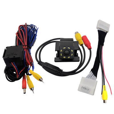 Fisheye Dynamic Trajektorijos automobilio galinio vaizdo atsarginė kamera, skirta Mazda Demio 2 Mazda2 Hatchaback 2014-2019 ir originalus gamyklinis ekranas