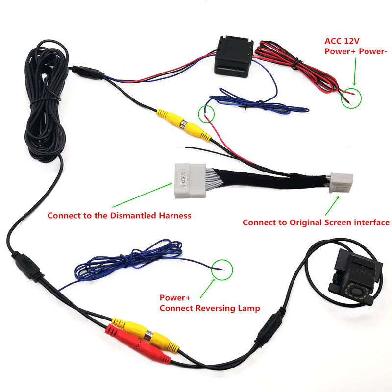 Fisheye Dynamic Trajektorijos automobilio galinio vaizdo atsarginė kamera, skirta Mazda Demio 2 Mazda2 Hatchaback 2014-2019 ir originalus gamyklinis ekranas