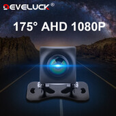 Automobilio kamera Transporto priemonės galinis 175° AHD 1080P Atbulinės eigos juodas žuvies akies objektyvas naktinio matymo atsarginė parkavimo pagalba Atsparus vandeniui universalus