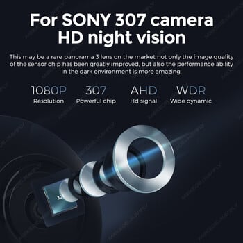 DUDUAUTO DUDU6 DUDU7 Аксесоари за SONY 307 Камера за предно+задно виждане AHD 1080P Камера за заден ход за нощно виждане IP68 Водоустойчив