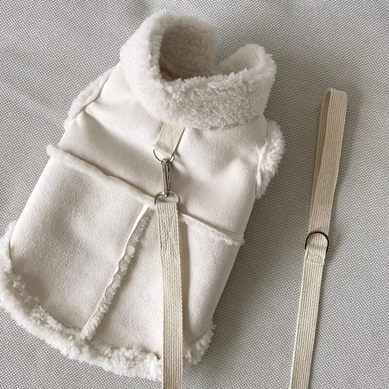 Klasikinės kietos šunų liemenės žieminės vilnos šilti drabužiai šunims mažiems ir vidutiniams šunims Striukės šuniukų drabužiai Jorkšyro terjeras Perro