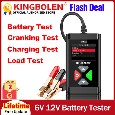 Kingbolen BM560 autoaku tester 6V 12V BM580 akuanalüsaator väntamiskatse Laadimiskatse Koormustest BM550 PK KW650