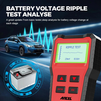 ANCEL BST100 Car Battery Tester 12V Battery Analyzer Cranking Charging CircuitTest Battery Tester Auto Diagnostic Tools PK BM550