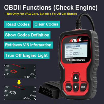 Ancel VD500 Automotive OBD2 Scanner for VW/Audi Full System Reader Code ABS EPB Oil Reset Car Diagnostic tools for VAG Skoda