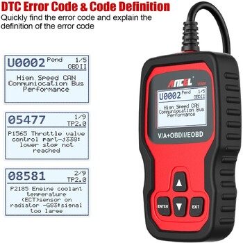 Ancel VD500 Automotive OBD2 Scanner for VW/Audi Full System Reader Code ABS EPB Oil Reset Car Diagnostic tools for VAG Skoda