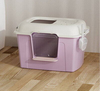 Itin didelis dvigubos paskirties kačių kraiko baseinas kačių tualetas katėms Atviros apsaugos nuo purslų, ypač didelių ekskrementų siuntimas