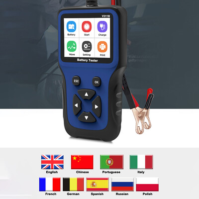 V311B Detector baterie auto 12V Măsurarea calității bateriei Capacitate Putere Tensiune Durată Afișaj digital Detector baterie General