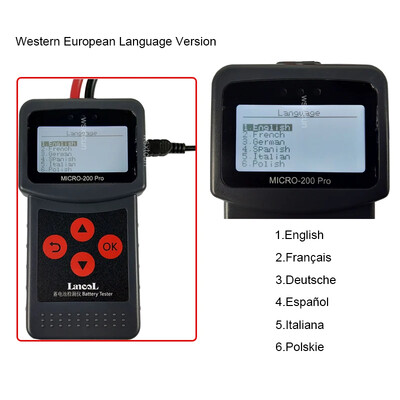 „Micro 200 Pro“ automobilio akumuliatoriaus testeris, mažas spaustukas, 12 V, skirtas garažo dirbtuvėms, automobilių mechaniniams tikrinimo įrankiams, akumuliatorių testeriams