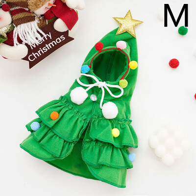 Four Seasons Kalėdiniai naminių gyvūnėlių drabužiai Dviejų spalvų apsiaustas naminiams gyvūnėliams Linksmas apsiaustas apsiaustas šunų transformacija atostogų atmosferos reikmenys