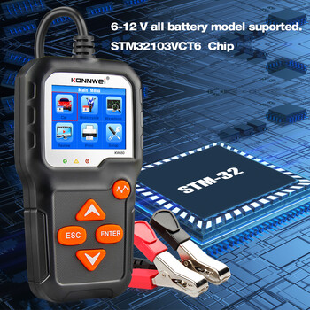 KONNWEI KW650 Car Battery Tester 6V 12V Auto Battery System Analyzer 100 to 2000 CCA Car Quick Cranking Charging Tool