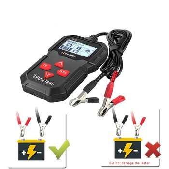 Νέος KONNWEI KW210 Automatic Smart 12V Car Battery Tester Auto Battery Analyzer 100 to 2000CCA Cranking Battery Car Tester