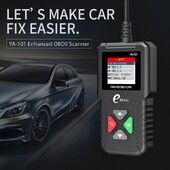 1PC YA101 OBD2 diagnostikos prietaisas kelių kalbų automobilio variklio gedimo kodo skaitymo kortelės diagnostikos prietaiso OBD detektorius