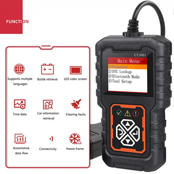 1 компютър устройство за откриване на автомобилни грешки CY3001 OBD2 карта за четене Инструмент за откриване на двигателя Elm327