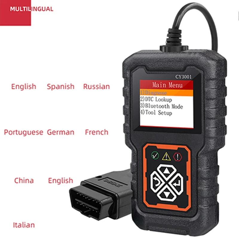 1 arvuti autotööstuse veatuvastusseade CY3001 OBD2 lugemiskaardi mootori tuvastamise tööriist Elm327