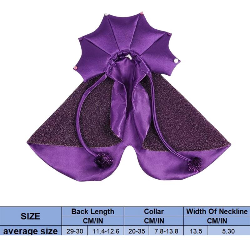 Kačių Helovino kostiumas Odai draugiškas katės apsiaustas raganos kepurė Kostiumai Helovino šuniui Patogūs katės burtininko apranga raganos šuo