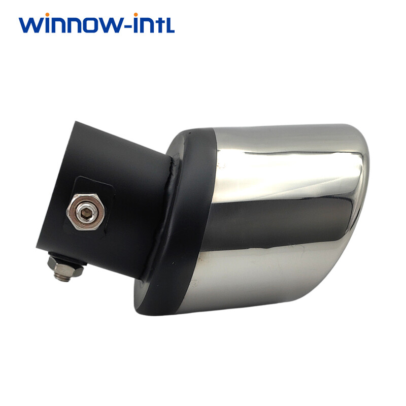 Nerūsējošā tērauda cauruļu trokšņa slāpētāja izplūdes sistēma automobiļu izplūdes caurulēm Sudraba melnas krāsas izpūtēja uzgalis Nissan Sylphy, Corolla