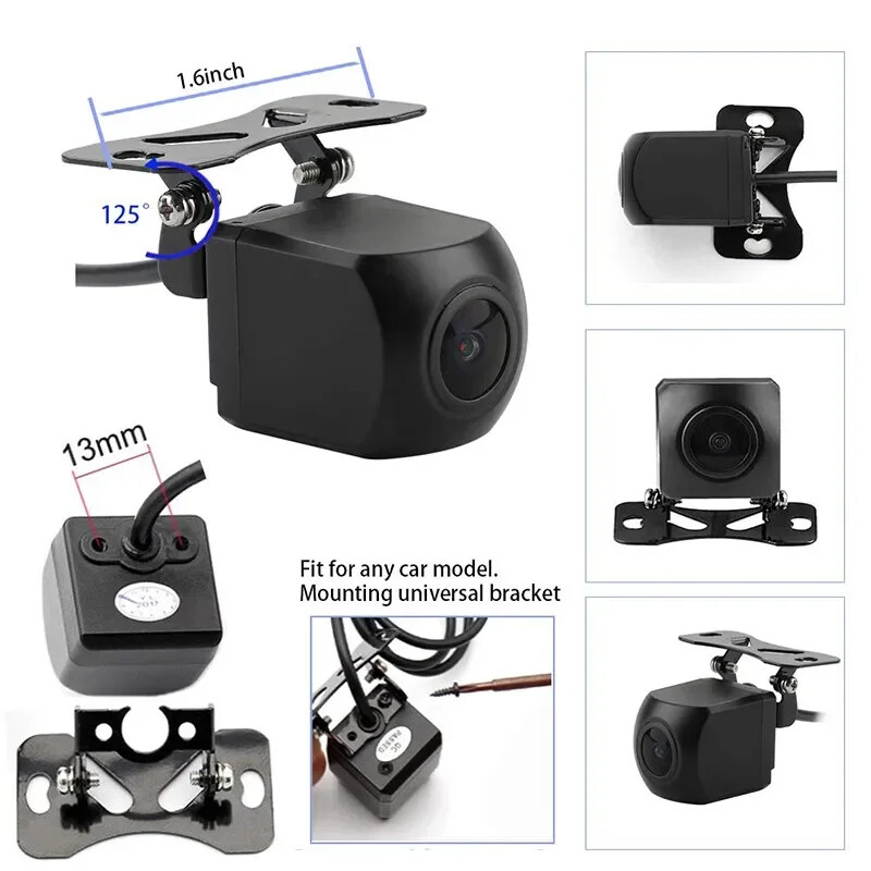 AHD žuvies akies objektyvo automobilio galinio priekinio vaizdo kamera Starlight Night Vision atbulinės eigos kameros rinkinys 170 laipsnių transporto priemonės parkavimo atsarginė kamera