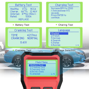 ANCEL BST100 12V анализатор на тестер за батерии с напрежение Цифров 220Ah 2000CCA Проверка на автомобилни акумулатори със задвижване и зареждане на товарна батерия