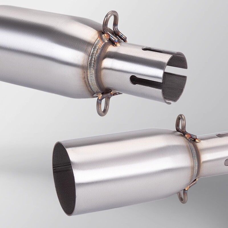 Motocikla modifikācijas izplūdes caurules izplūdes vidējā daļa 28–45 mm adapteris 51 mm izplūdes sekcijas nesagraujoša uzstādīšana