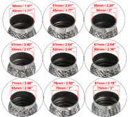 X Autohaux 45/50/55/65/70/75mm automobilio duslintuvas išmetimo lankstus vamzdis lankstus vamzdelis išmetimo jungties duslintuvas nerūdijantis plienas 160mm 200mm