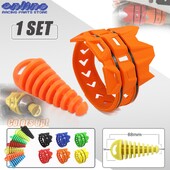 Motorkerékpár hangtompító kerek Moto kipufogó kipufogó védőburkolat Kipufogócső dugó készlet KTM Yamaha Husqvarna Dirt Pit Bike-hoz