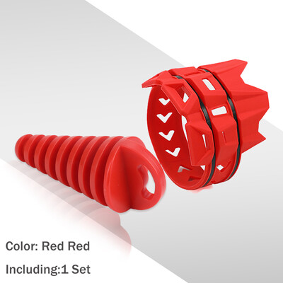 Motorkerékpár hangtompító kerek Moto kipufogó kipufogó védőburkolat Kipufogócső dugó készlet KTM Yamaha Husqvarna Dirt Pit Bike-hoz